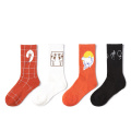 Süße beliebte Cartoon -Design süße Baumwollmode lustige Frau Happy Socken